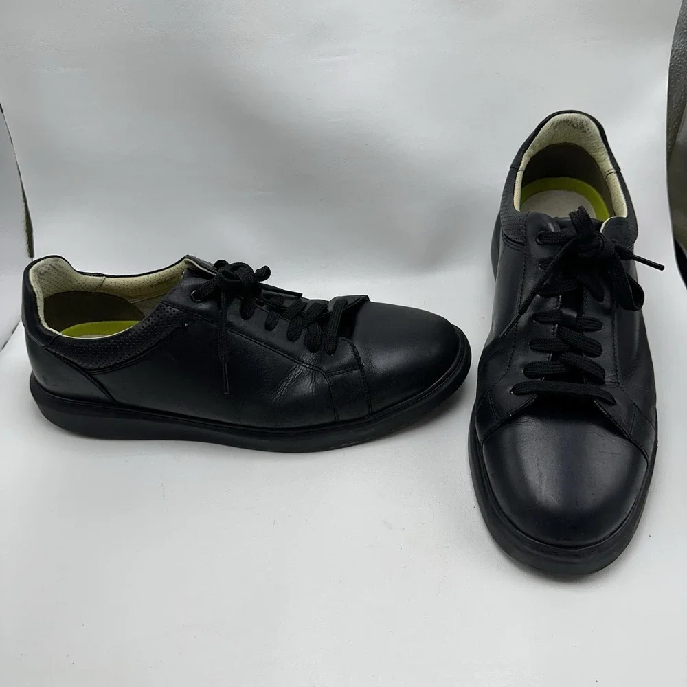 Florsheim Dress Sneaker Men's 13 W Social Lace To‎ Toe Black Leather 14427-001